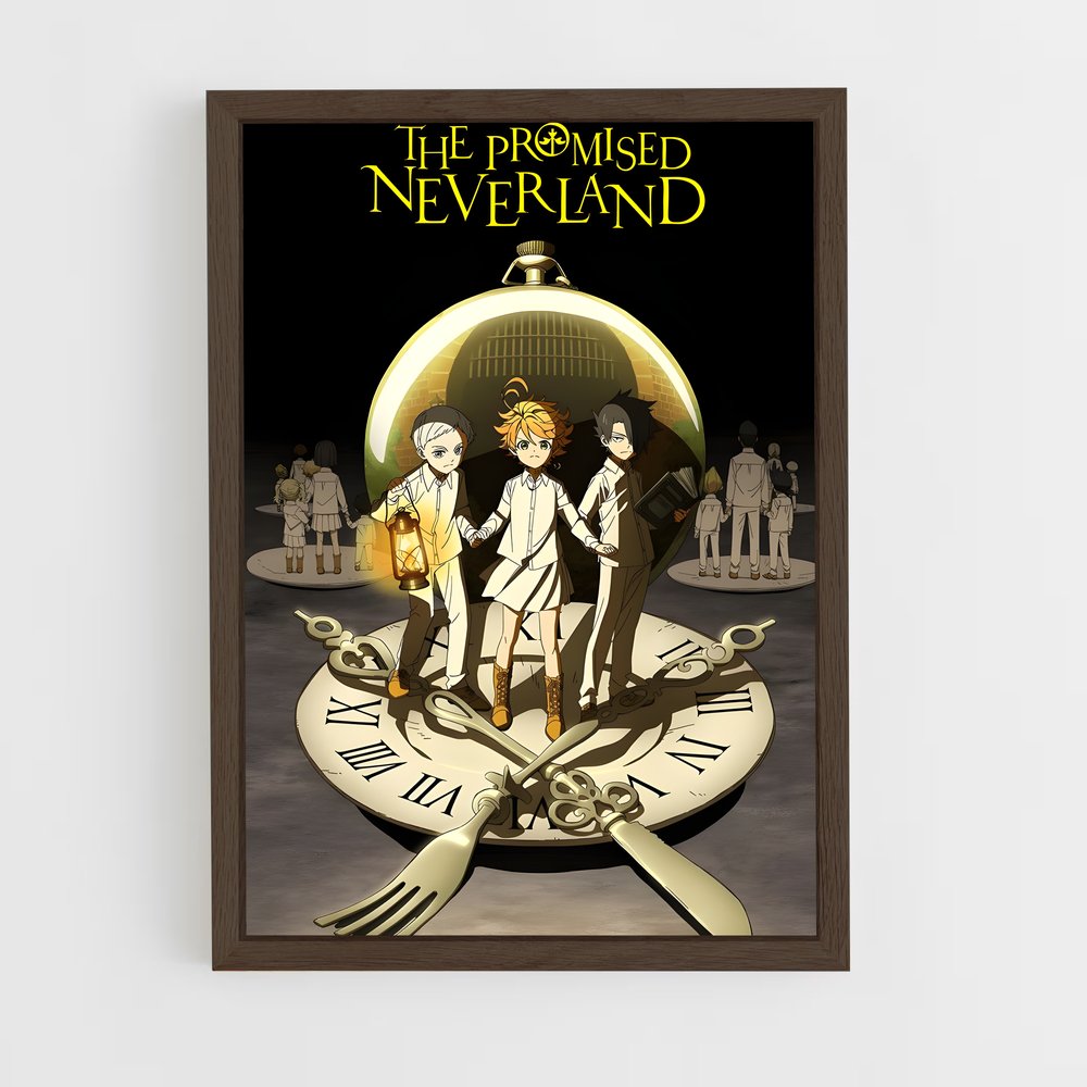 ap-promised neverland-1 cadre Bois foncé