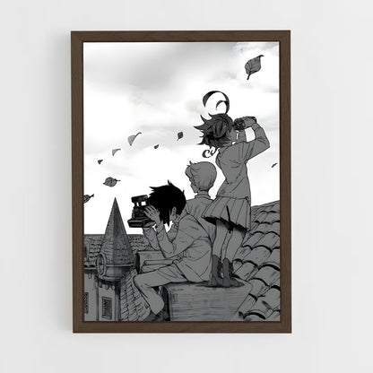 ap-promised neverland-2 cadre Bois foncé