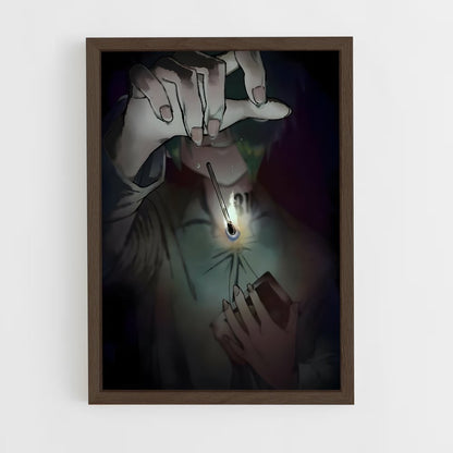 ap-promised neverland-4 cadre Bois foncé