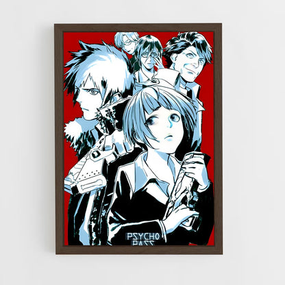 ap-psycho pass-3 cadre Bois foncé