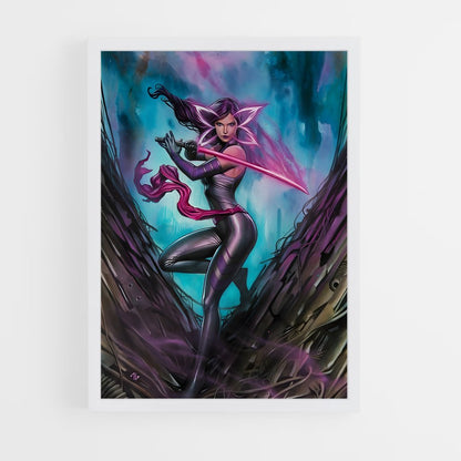 ap-psylocke x-men-1 cadre Blanc