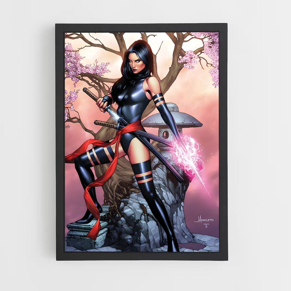 ap-psylocke x-men-10 cadre Noir