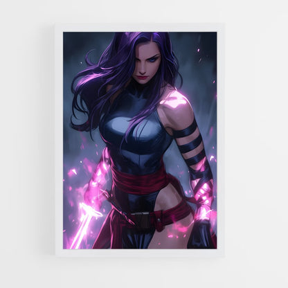ap-psylocke x-men-2 cadre Blanc
