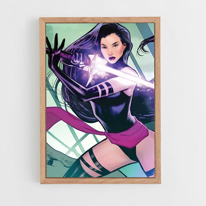 ap-psylocke x-men-7 cadre Bois clair