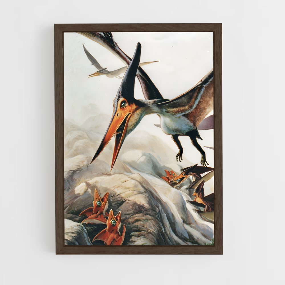 ap-pteranodon-1 cadre Bois foncé