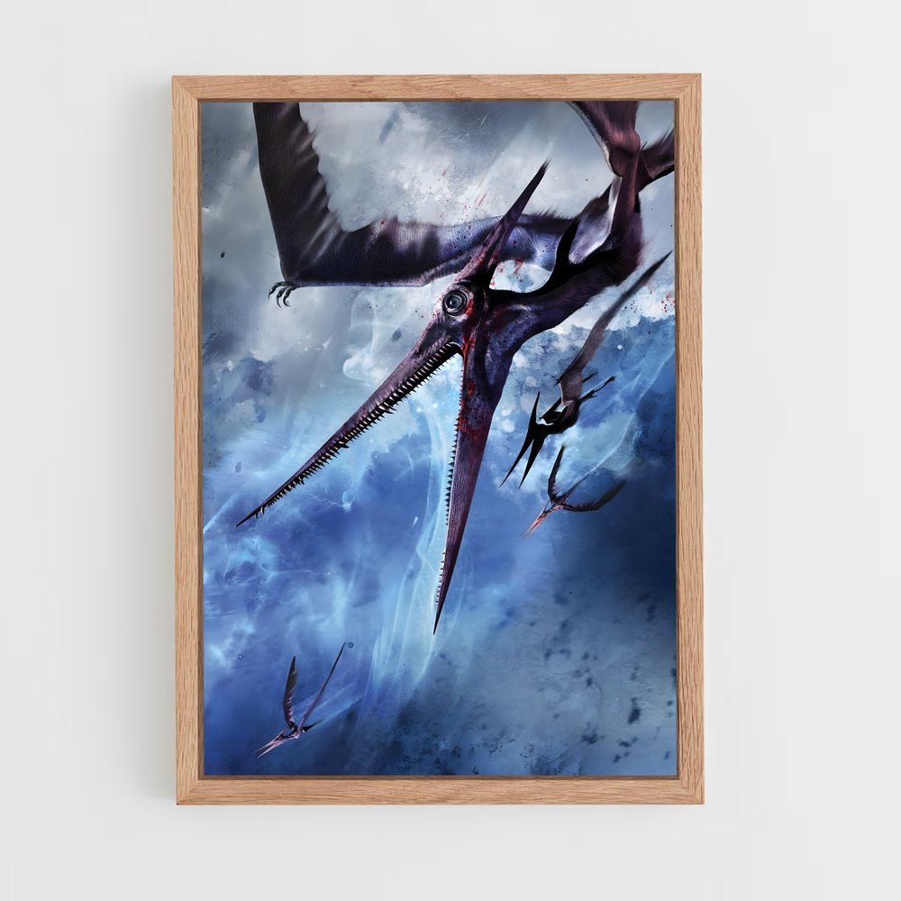 ap-pteranodon-3 cadre Bois clair