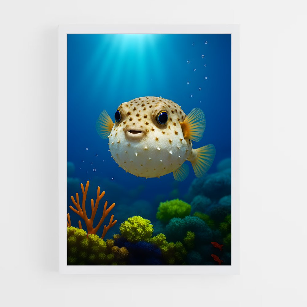 ap-pufferfish-7 cadre Blanc
