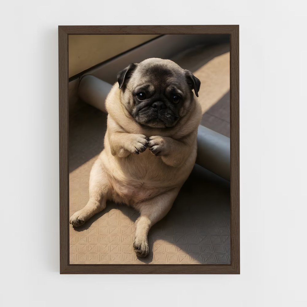 ap-pug-1 cadre Bois foncé