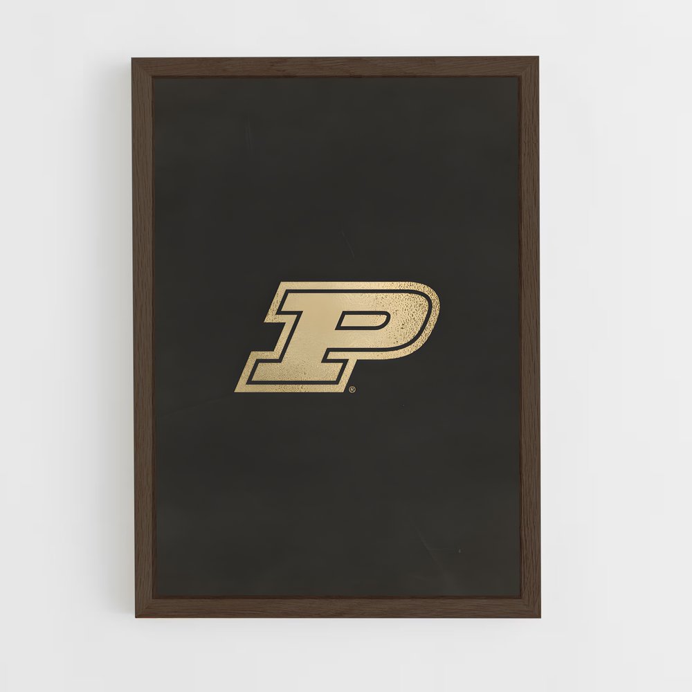 ap-purdue boilermakers-5 cadre Bois foncé