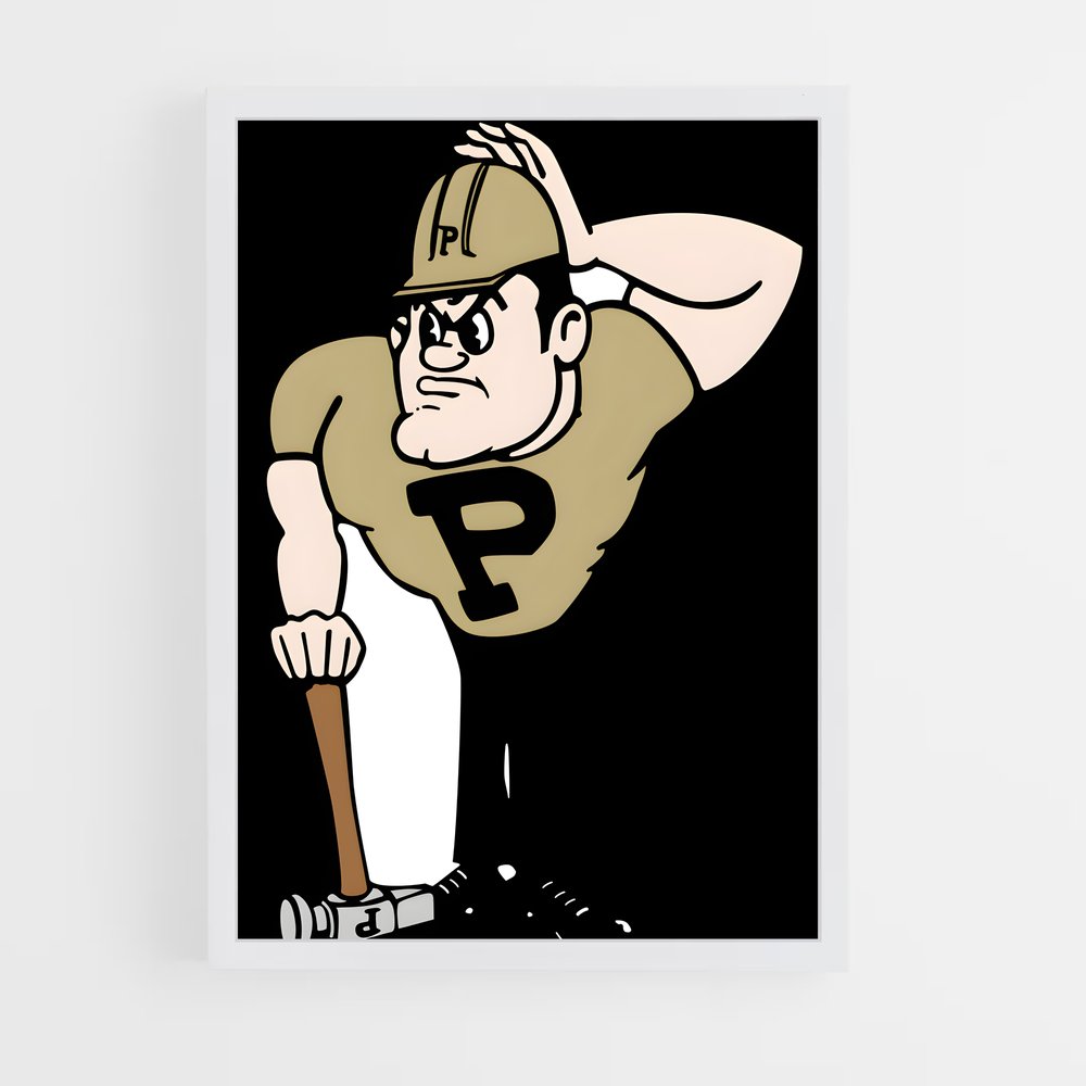 ap-purdue boilermakers-7 cadre Blanc