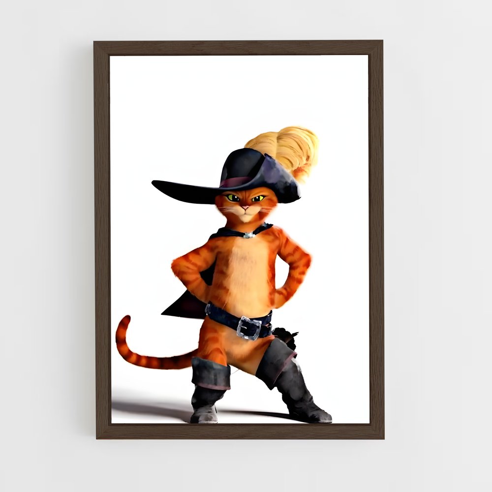 ap-puss in boots-4 cadre Bois foncé