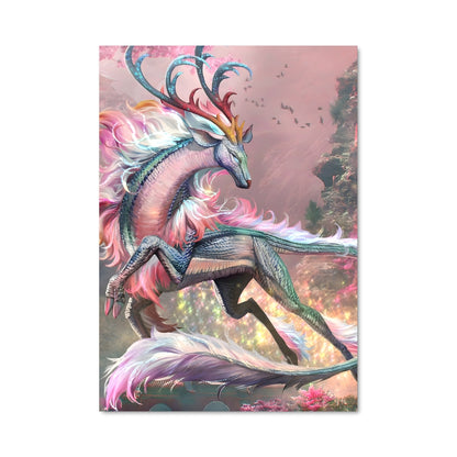 Poster Licorne Écarlate