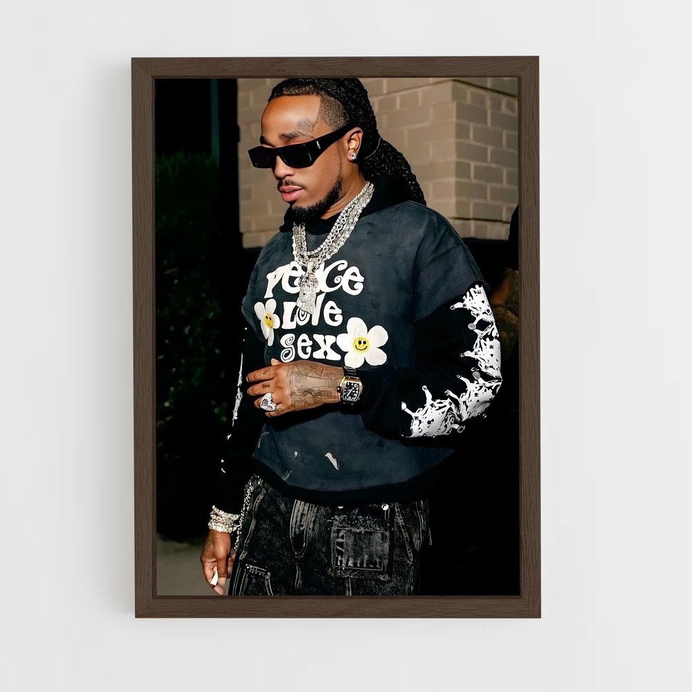 ap-quavo-1 cadre Bois foncé