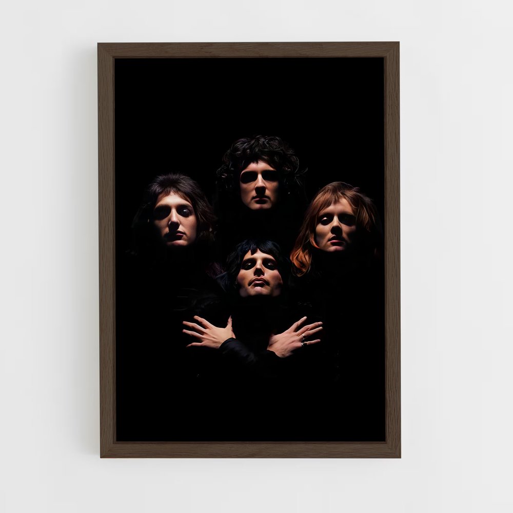 ap-queen-1 cadre Bois foncé