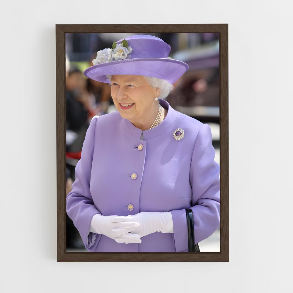 ap-queen elizabeth ii-1 cadre Bois foncé