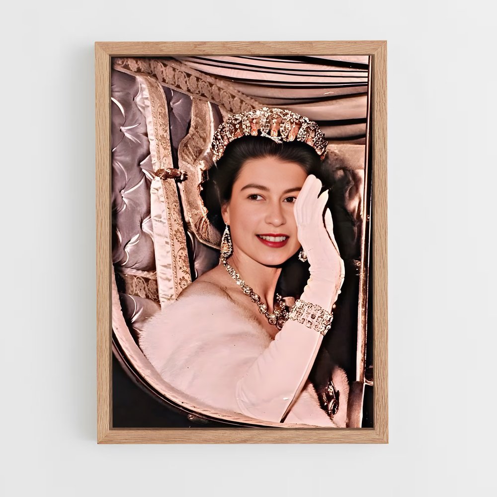 ap-queen elizabeth ii-15 cadre Bois clair