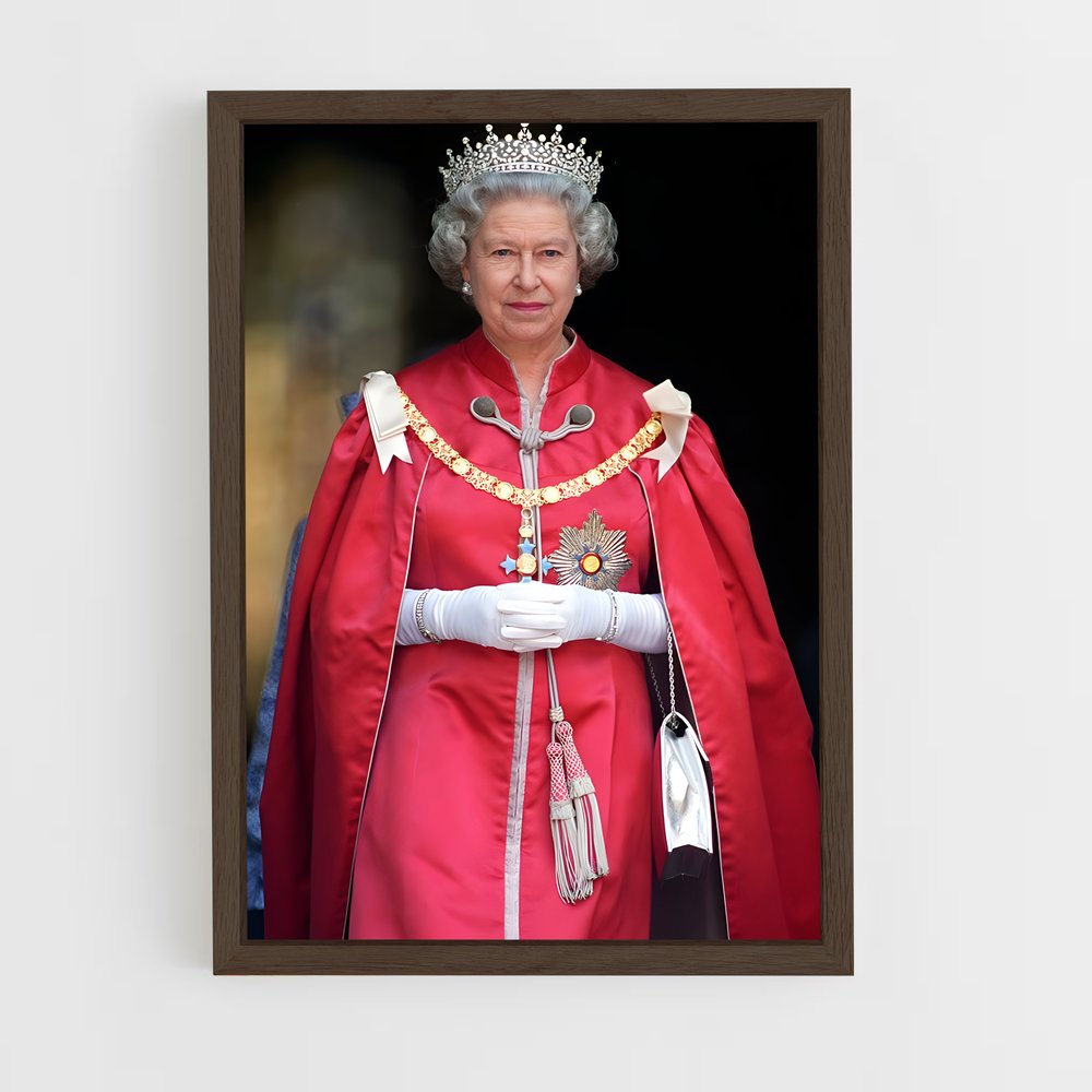 ap-queen elizabeth ii-3 cadre Bois foncé