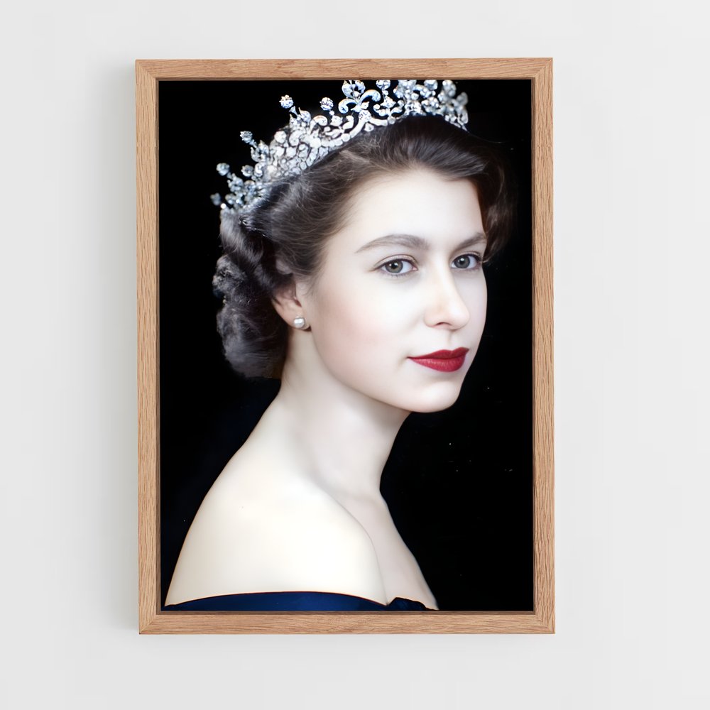 ap-queen elizabeth ii-5 cadre Bois clair