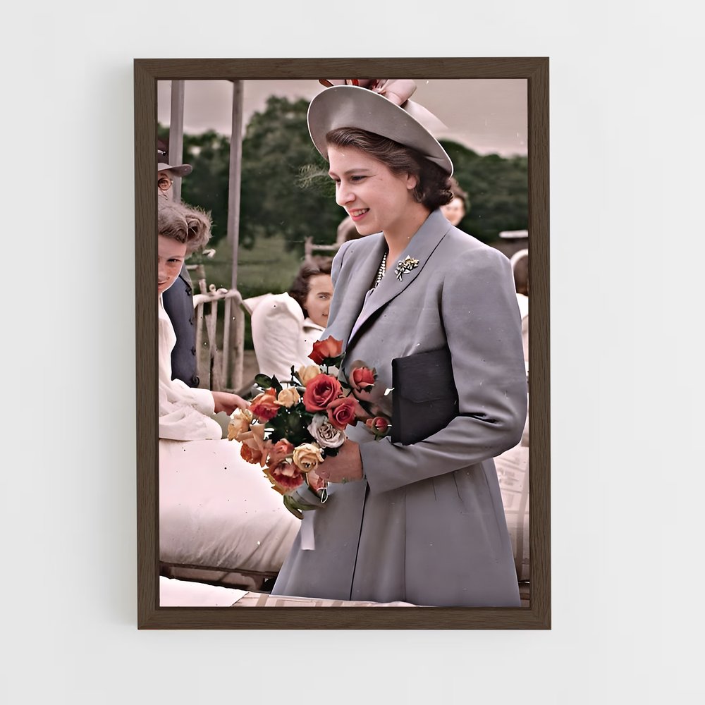 ap-queen elizabeth ii-7 cadre Bois foncé