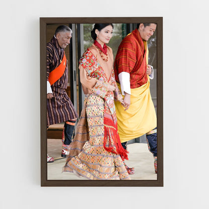 ap-queen jetsun pema-11 cadre Bois foncé