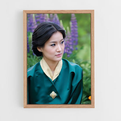 ap-queen jetsun pema-3 cadre Bois clair