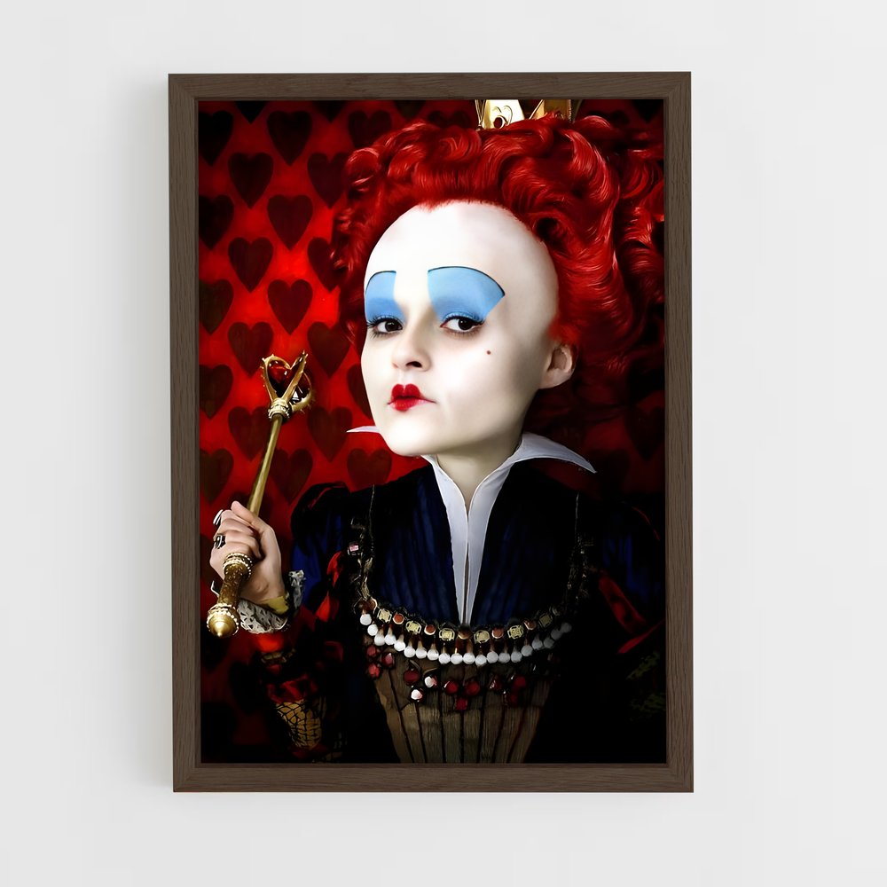 ap-queen of hearts-2 cadre Bois foncé