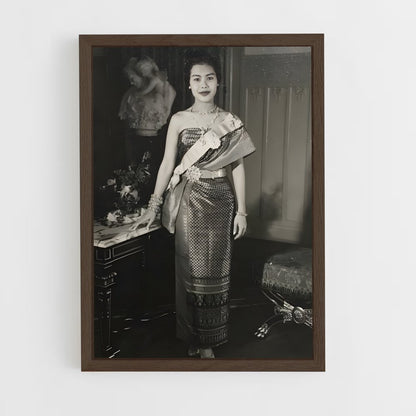 ap-queen sirikit-5 cadre Bois foncé