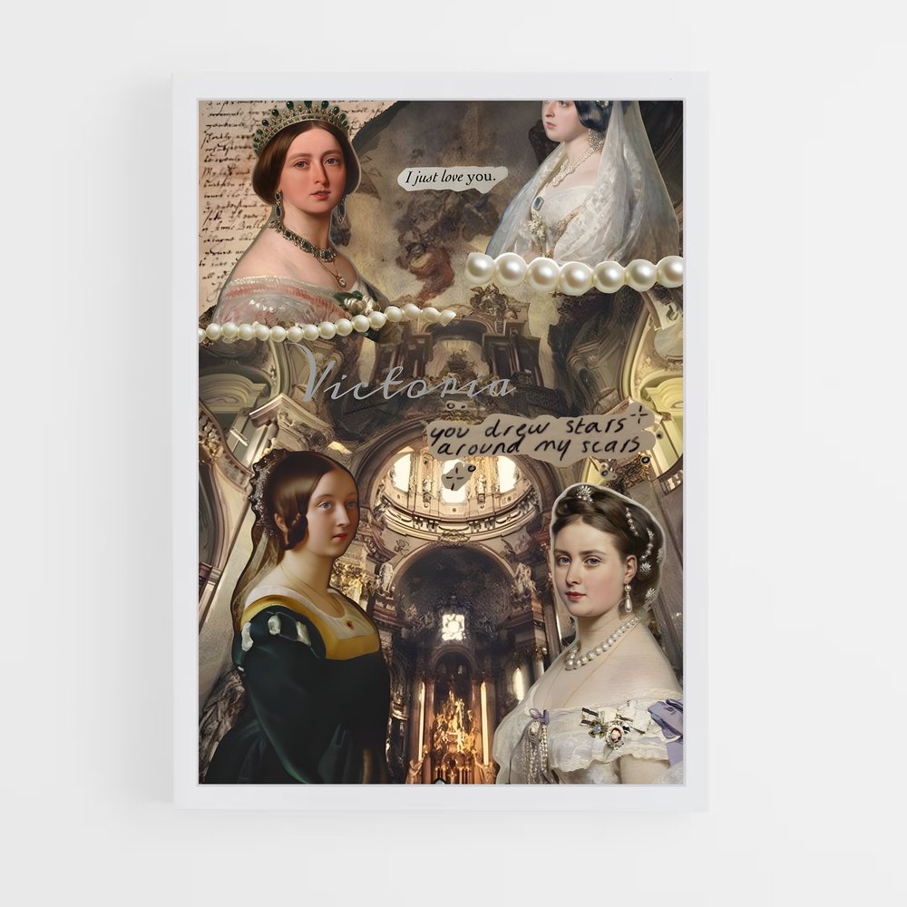 ap-queen victoria-10 cadre Blanc