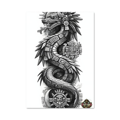 Poster Dragon Tribal