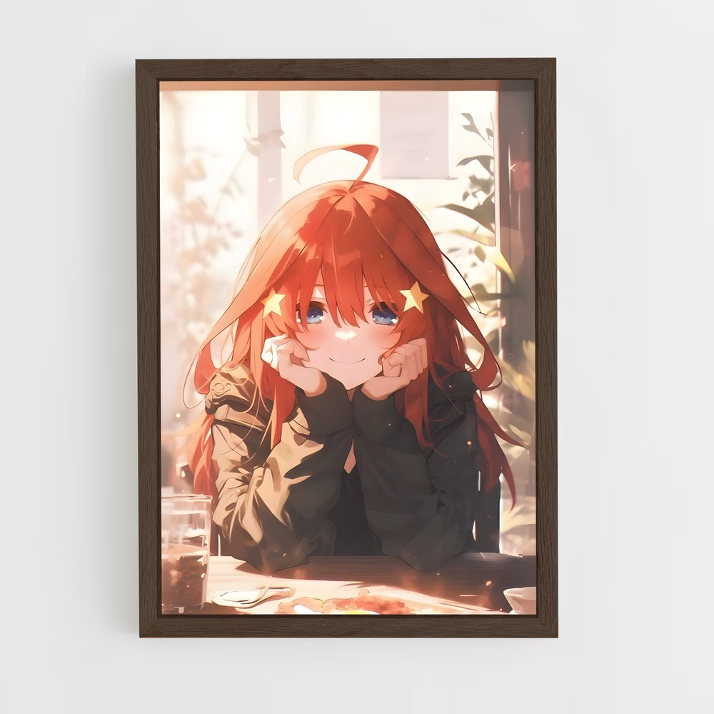 ap-quintessential quintuplets-7 cadre Bois foncé