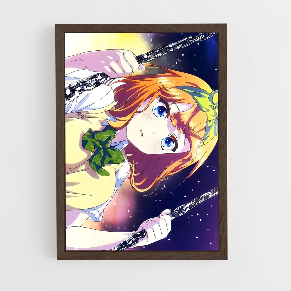 ap-quintessential quintuplets-9 cadre Bois foncé