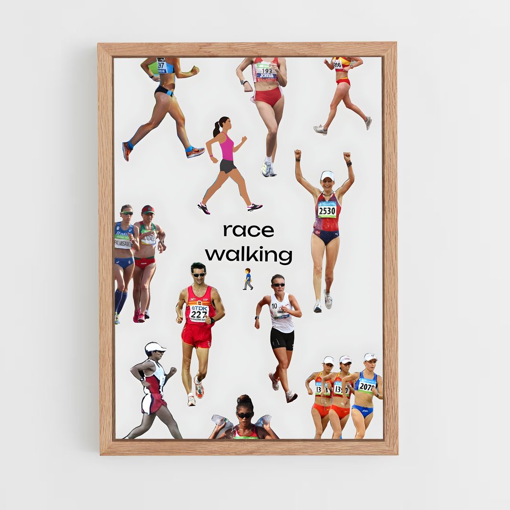 ap-race walking-1 cadre Bois clair