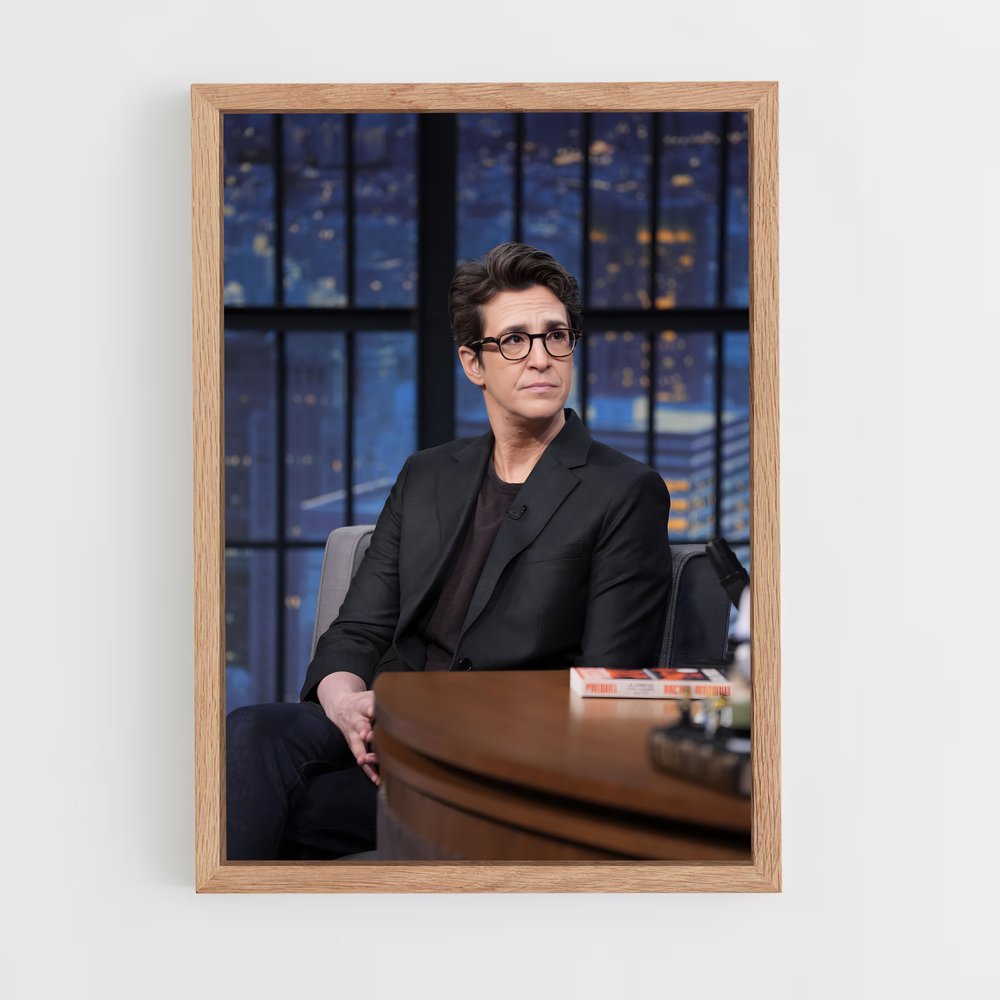 ap-rachel maddow-1 cadre Bois clair