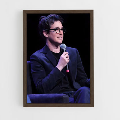 ap-rachel maddow-3 cadre Bois foncé