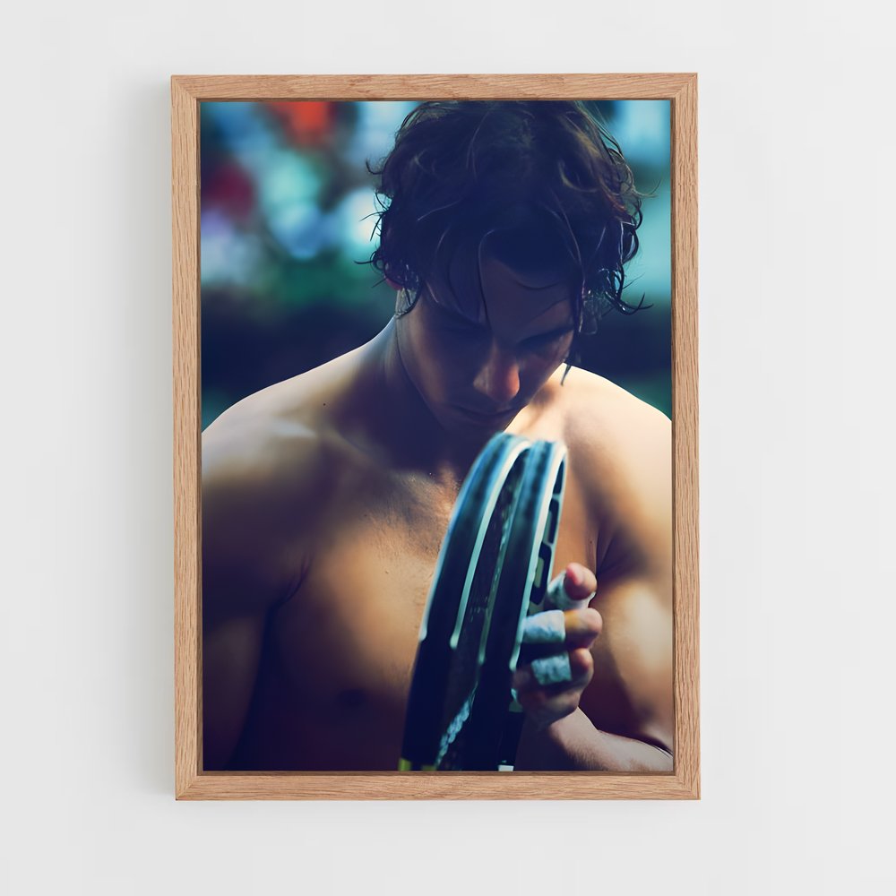 ap-rafael nadal-10 cadre Bois clair