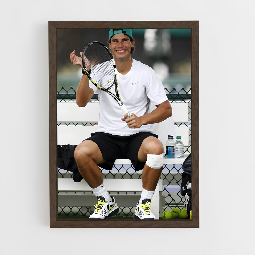ap-rafael nadal-4 cadre Bois foncé