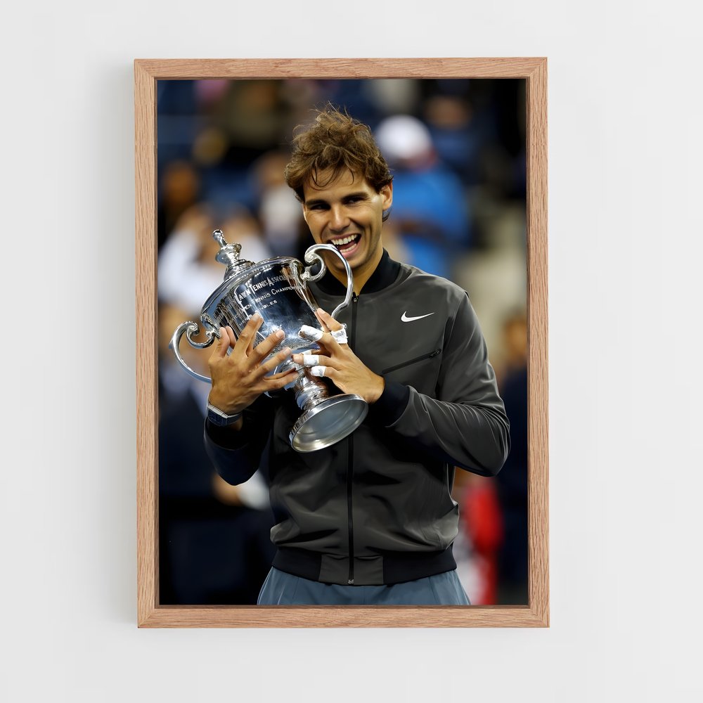 ap-rafael nadal-6 cadre Bois clair