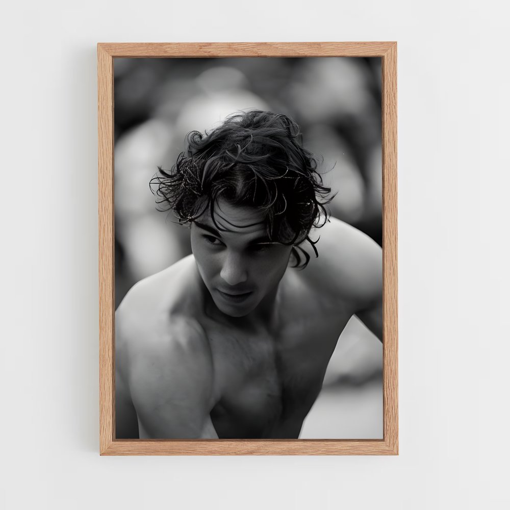 ap-rafael nadal-8 cadre Bois clair