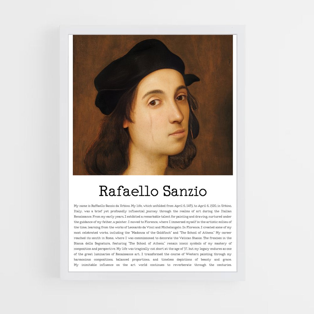 ap-raffaello sanzio-6 cadre Blanc
