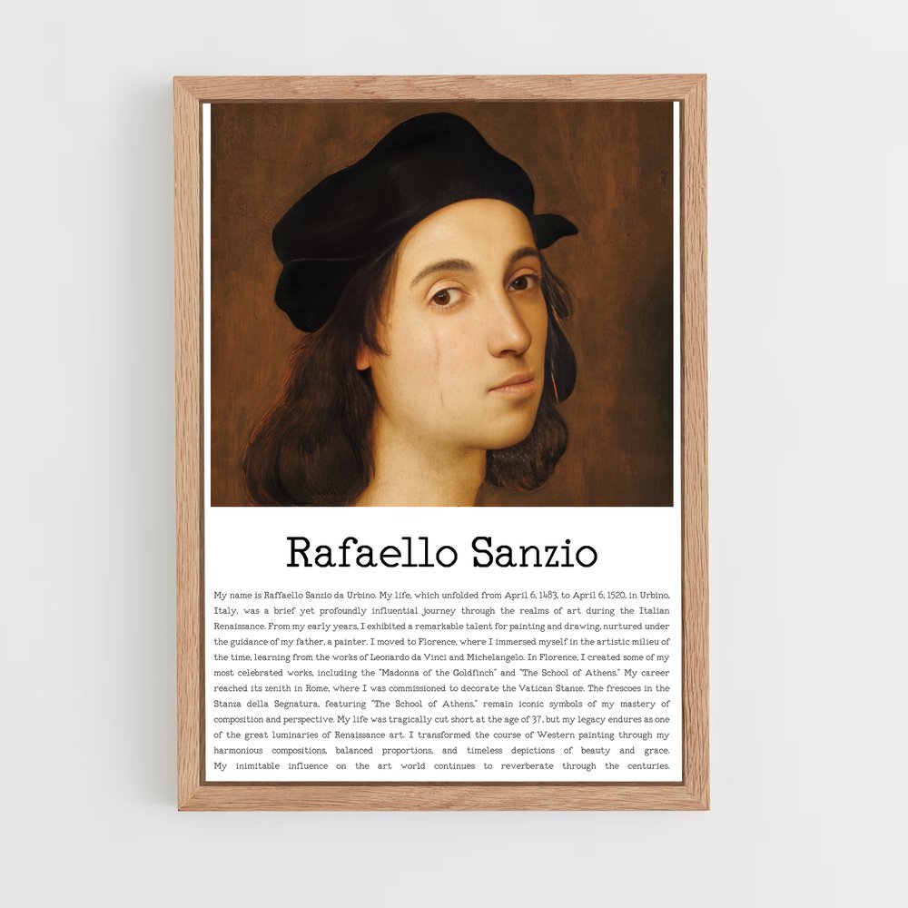 ap-raffaello sanzio-6 cadre Bois clair
