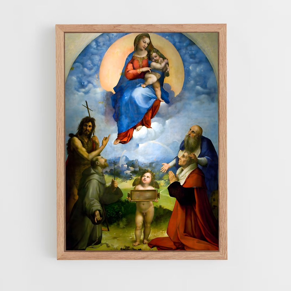 ap-raffaello sanzio-7 cadre Bois clair
