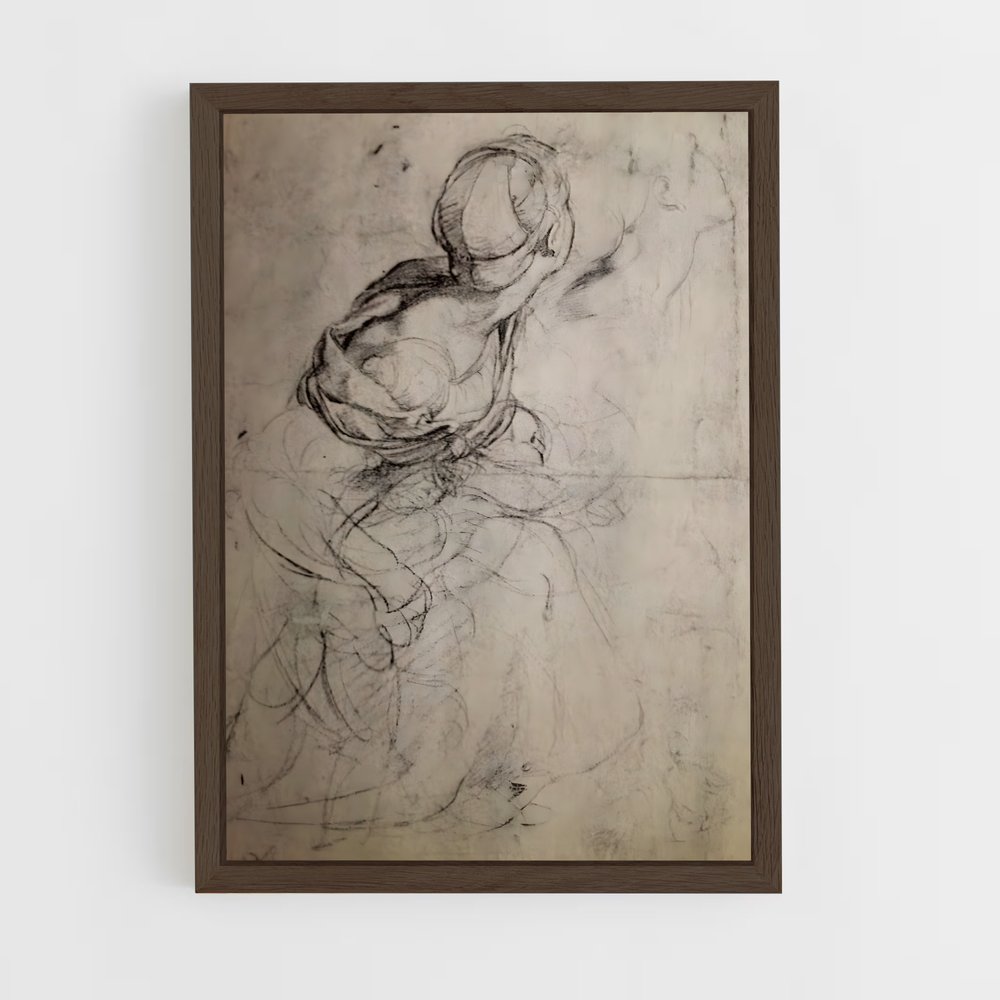 ap-raffaello sanzio-8 cadre Bois foncé