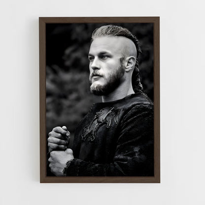 ap-ragnar lothbrok-14 cadre Bois foncé