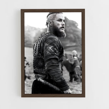 ap-ragnar lothbrok-7 cadre Bois foncé