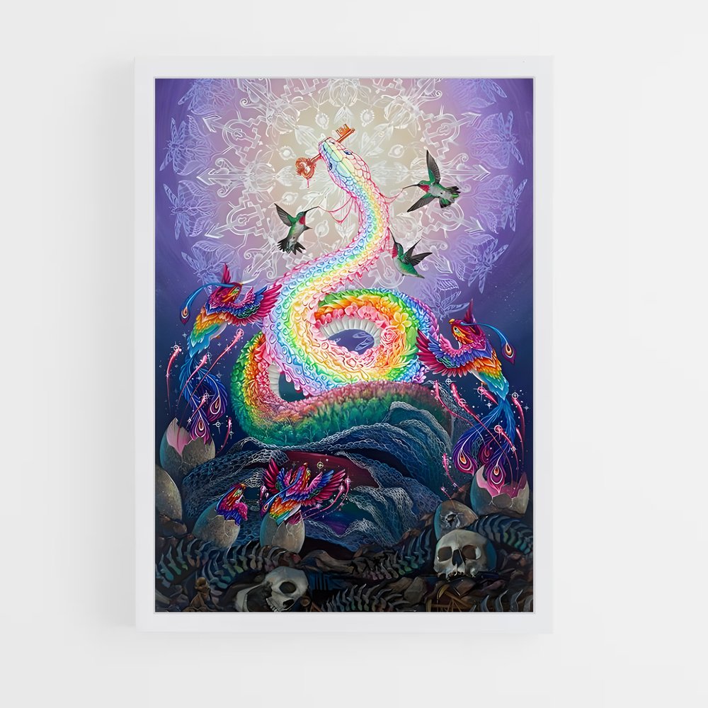 ap-rainbow serpent-1 cadre Blanc