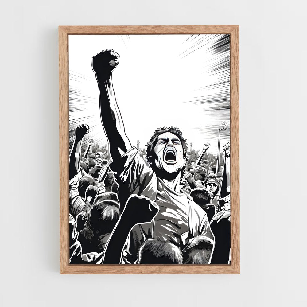 ap-raised fist-1 cadre Bois clair