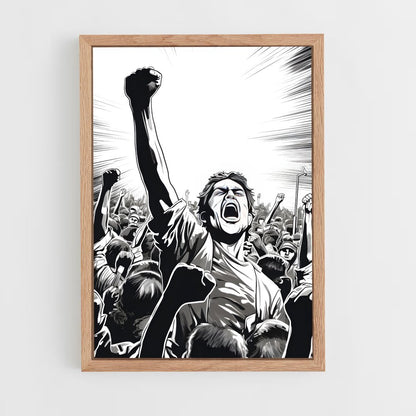 ap-raised fist-1 cadre Bois clair