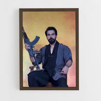 ap-rajkummar rao-2 cadre Bois foncé