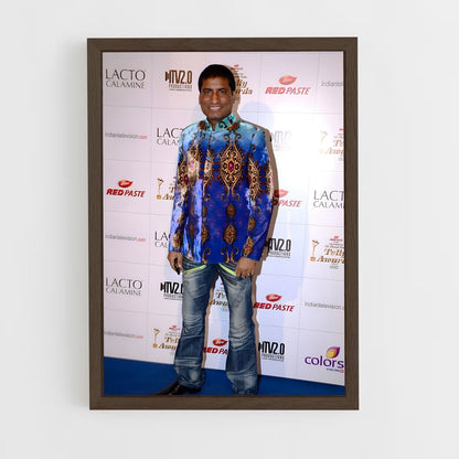 ap-raju srivastav-1 cadre Bois foncé