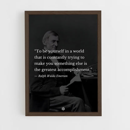 ap-ralph waldo emerson-2 cadre Bois foncé
